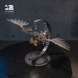 12living Mechanical Bird Desktop Sculpture – Unique Flying Bird Figurine for Home or Office Decor