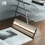 12living Minimalist Modern Metal Desk Lamp – Sleek Industrial Style for Bedroom, Office, and Living Room