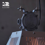 12living Industrial Mining Pendant Light – Vintage Metal Hanging Lamp for Home & Café