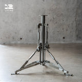 12living Outdoor Umbrella Side Table – Round Patio End Table, Weather-Resistant Metal Frame