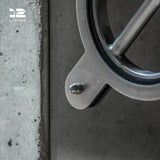 12living Pivot Door Pull Handle – 304 Stainless Steel Modern Hinge for Interior & Glass Doors