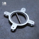 12living Pivot Door Pull Handle – 304 Stainless Steel Modern Hinge for Interior & Glass Doors