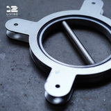 12living Pivot Door Pull Handle – 304 Stainless Steel Modern Hinge for Interior & Glass Doors