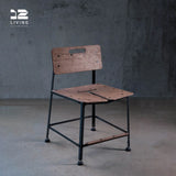 12living Marine Plywood Outdoor Chair with Backrest – Weatherproof Dining or Accent Chair for Patio & Living Room