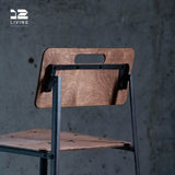 12living Marine Plywood Outdoor Chair with Backrest – Weatherproof Dining or Accent Chair for Patio & Living Room