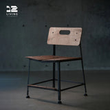 12living Marine Plywood Outdoor Chair with Backrest – Weatherproof Dining or Accent Chair for Patio & Living Room