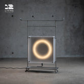 12living Portable Box-Style Floor Lamp with Handle – Industrial Minimalist Lighting