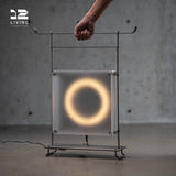 12living Portable Box-Style Floor Lamp with Handle – Industrial Minimalist Lighting