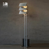 12living Tri-Fold Industrial Floor Lamp – 304 Stainless Steel & Aluminum Frame