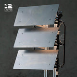 12living Tri-Fold Industrial Floor Lamp – 304 Stainless Steel & Aluminum Frame