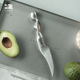 12living Arcta Blade 01 – Art-Inspired Fruit Knife with Stand, Decorative Peeler for Kitchen & Gift