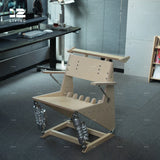 12living Nordic Style Shock-Absorbing Gaming Chair with Marine Board and Wood Design