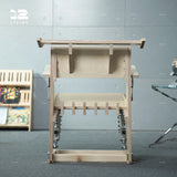 12living Nordic Style Shock-Absorbing Gaming Chair with Marine Board and Wood Design