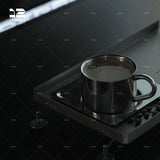 12living Stainless Steel Tray Furniture, Home Storage Tray, Coffee and Dining Tray