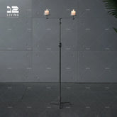 12living Galaxy II - Adjustable Floor Candle Holder – Dual Arm Aromatherapy Stand