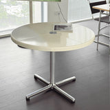 12living Foldable Round Table with Rolling Base – Space-Saving Multi-Form Design for Compact Living