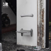 12living Foldable Wall-Mounted Industrial Chair – Vintage Minimalist Design for Dining & Outdoor Use