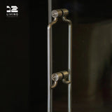 12living Pair of Stainless Steel Door Handles – Vibration Finish, Anti-Fingerprint