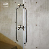 12living Pair of Stainless Steel Door Handles – Vibration Finish, Anti-Fingerprint