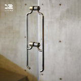 12living Pair of Stainless Steel Door Handles – Vibration Finish, Anti-Fingerprint