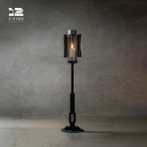 12living Tall Floor Candle Holder – Decorative Metal Candlestick Stand for Living Room or Entryway