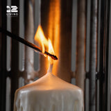 12living Wall Lamp Candle Holder – Gothic Industrial Metal Sconce for Pillar or LED Candles