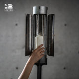 12living Tall Floor Candle Holder – Decorative Metal Candlestick Stand for Living Room or Entryway