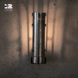 12living Wall Lamp Candle Holder – Gothic Industrial Metal Sconce for Pillar or LED Candles