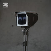 12living Sentinel Smart Stainless Steel Sculpture – LED Display with Text & Emojis, App Controlled Robot