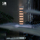 12living Modern Floor Lamp with 360° LED Tubes - 48W, 304 Stainless Steel & Cast Iron Structure