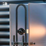 12living Modern Floor Lamp with 360° LED Tubes - 48W, 304 Stainless Steel & Cast Iron Structure