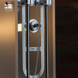 12living Modern Floor Lamp with 360° LED Tubes - 48W, 304 Stainless Steel & Cast Iron Structure