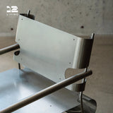 12living Modern Stainless Steel Frame Sofa – Minimalist Lounge Seating for Living Room or Office