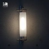 12living 304 Stainless Steel & 3mm Sandblasted Acrylic 3000K Indoor Wall Sconce – Sleek Modern Design