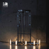 12living Industrial Pendant Light – Brushed Stainless Steel Hanging Lamp for Kitchen, Dining Room, Loft & Bar