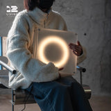 12living Modern Bedroom LED Floor Lamp - 8mm Double - Sided Frosted Acrylic, 15W jelly lamp