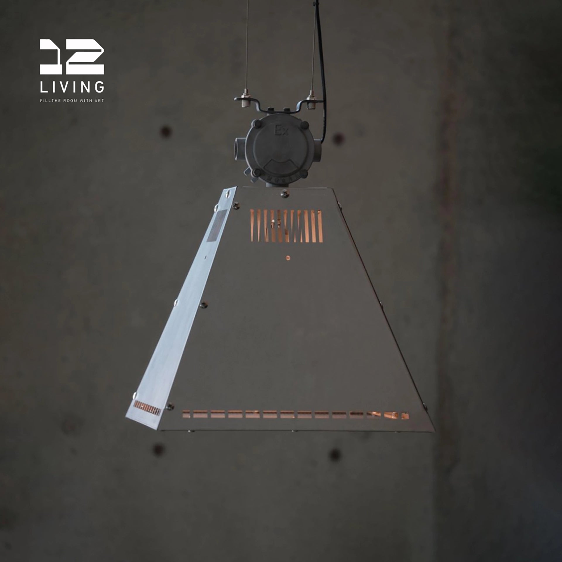 12living Industrial Mining Pendant Light – Vintage Metal Hanging Lamp for Home & Café
