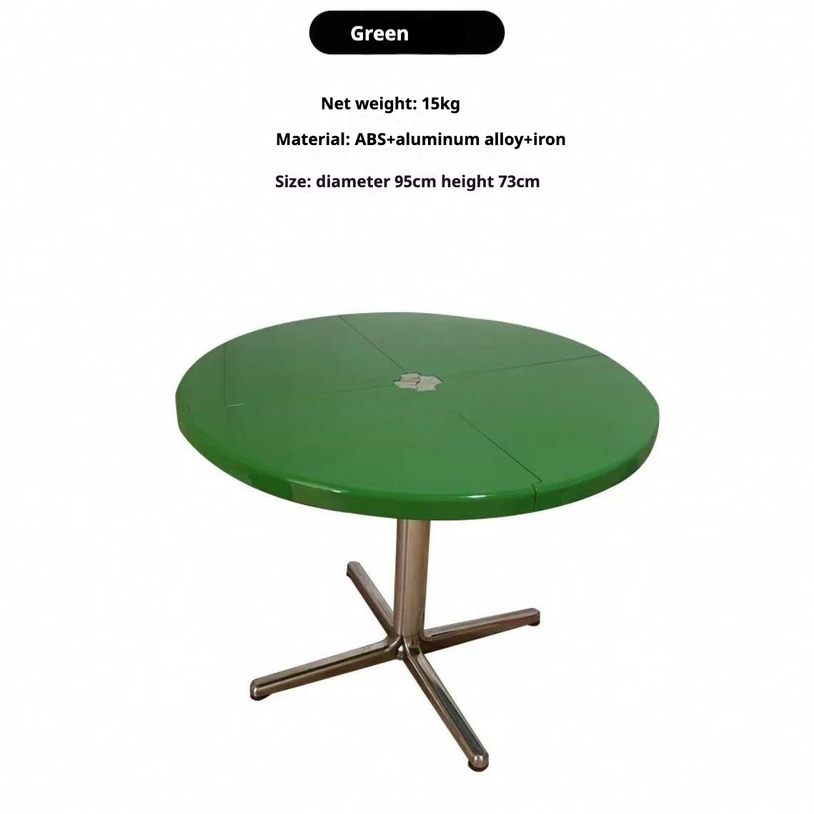 12living Foldable Round Table with Rolling Base – Space-Saving Multi-Form Design for Compact Living