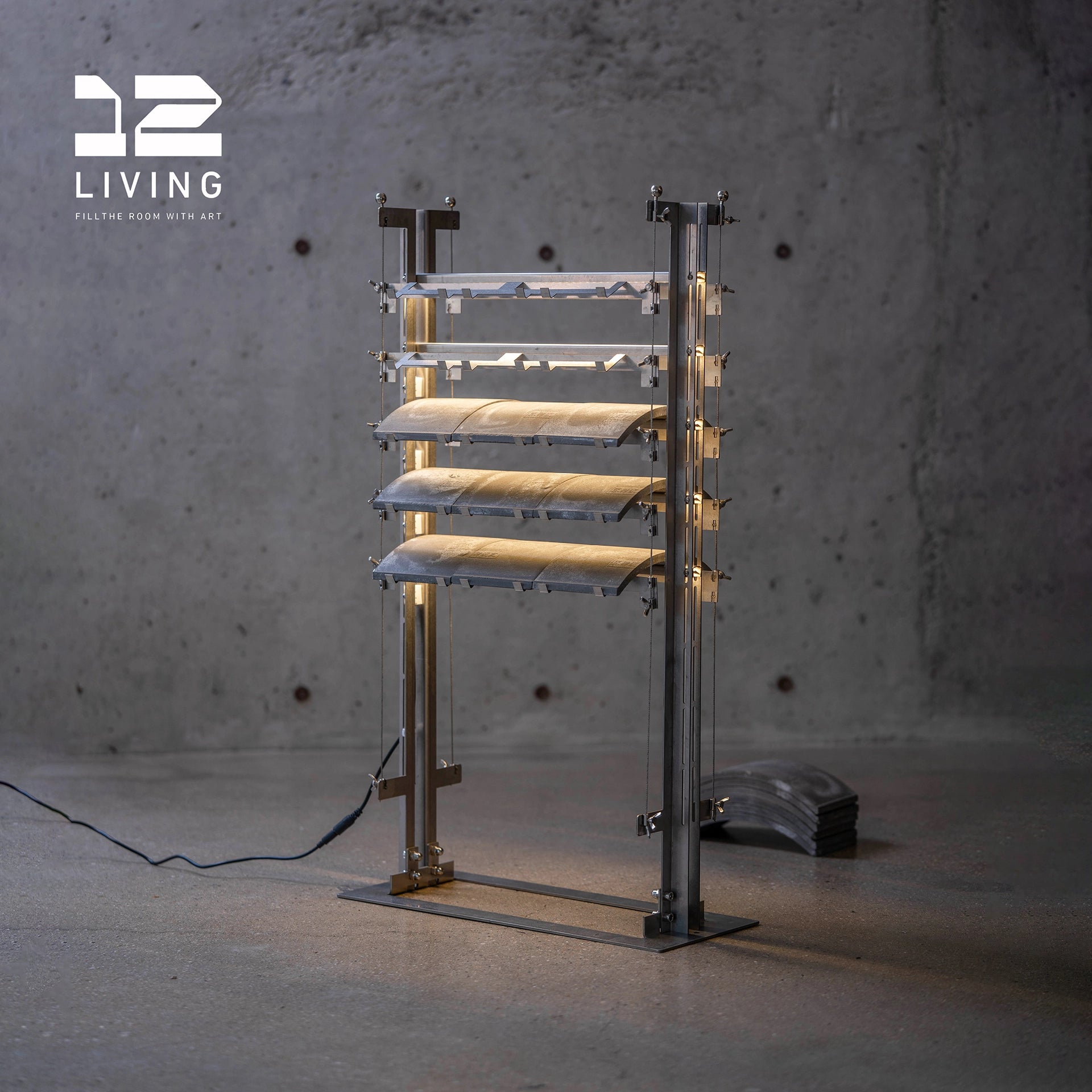 12living Eaves Floor Lamp – Modern Architectural Design with Soft Ambient Lighting