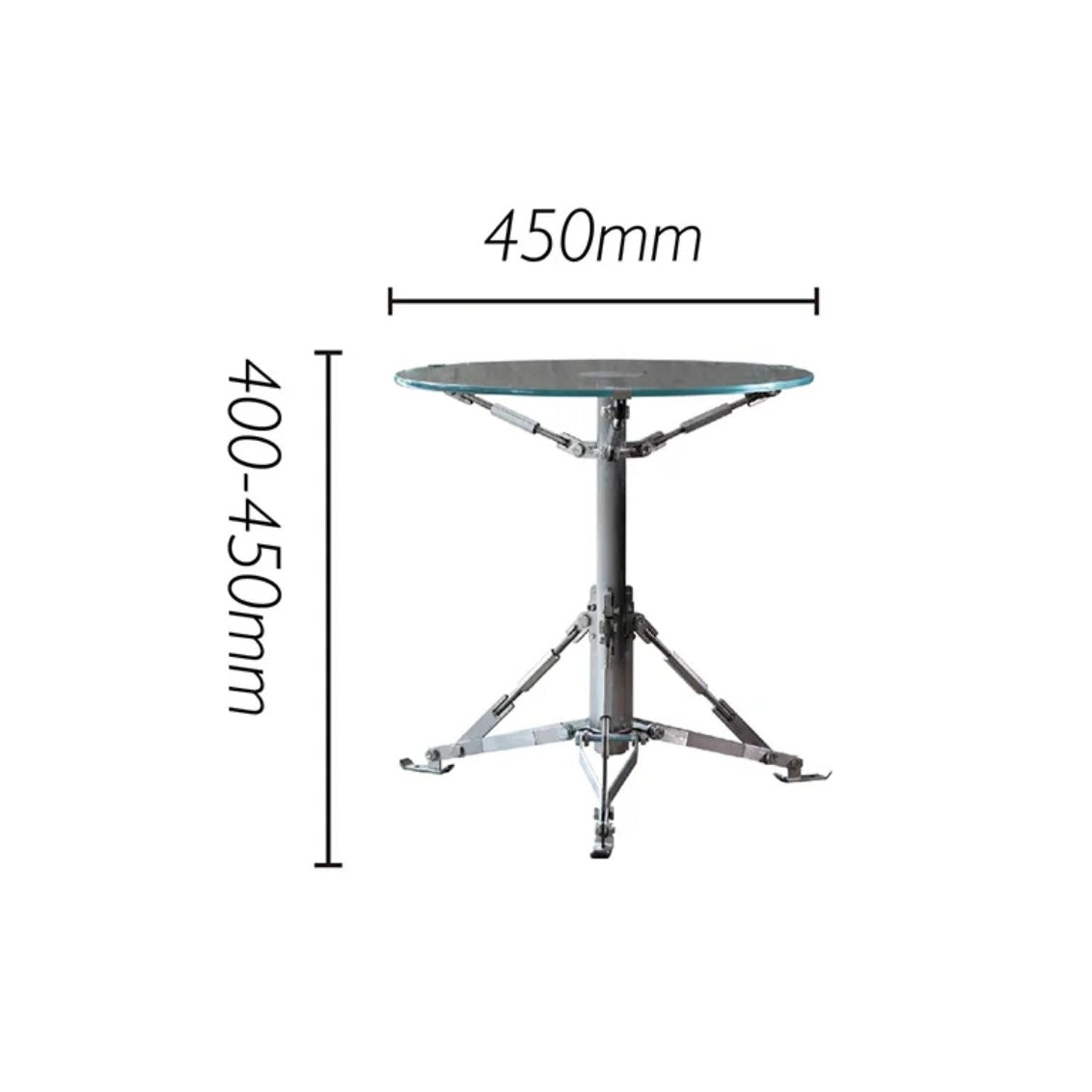 12living Outdoor Umbrella Side Table – Round Patio End Table, Weather-Resistant Metal Frame