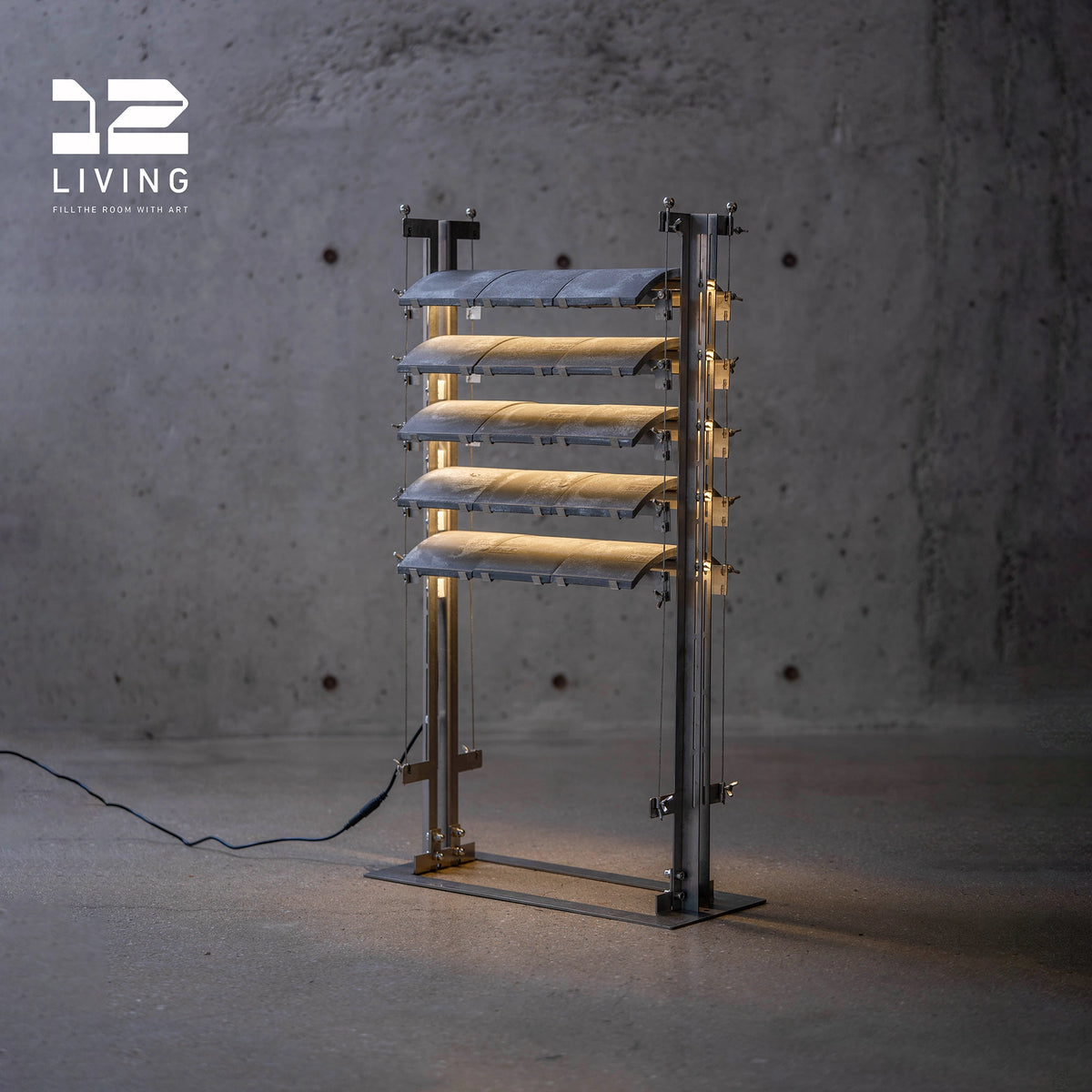 12living Eaves Floor Lamp – Modern Architectural Design with Soft Ambient Lighting