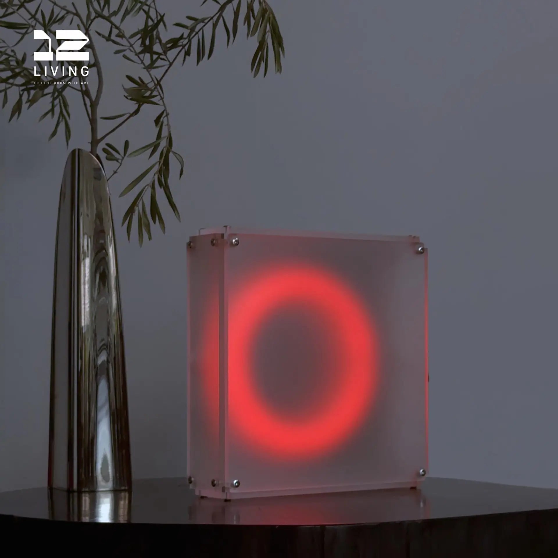 12living Modern Bedroom LED Floor Lamp - 8mm Double - Sided Frosted Acrylic, 15W