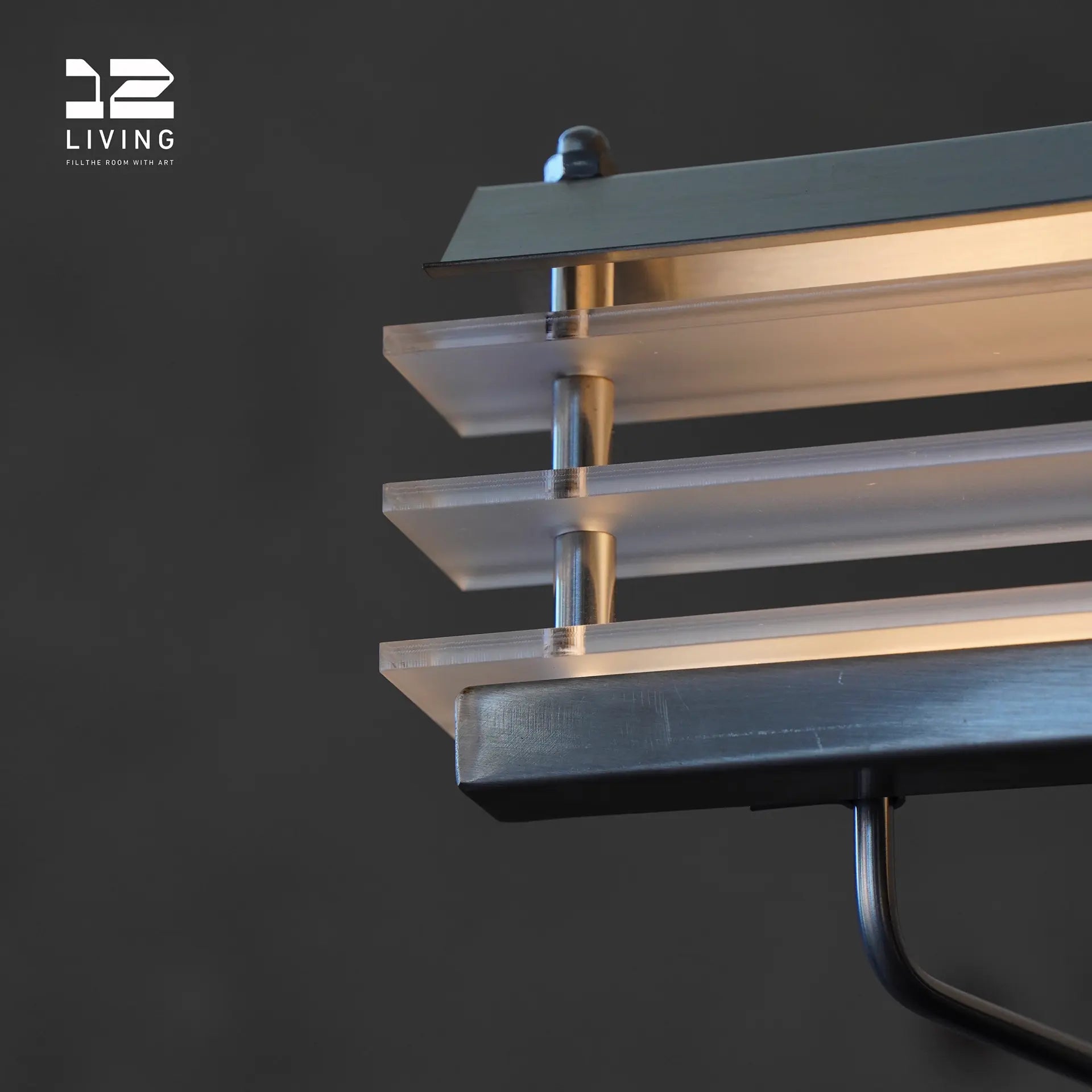 12living Modern Floor Lamp with Oriental Aesthetic – Minimalist Design in 304 Stainless Steel and Acrylic