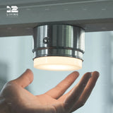 12living Vintage Brass Rechargeable Magnetic LED Desk & Wall Lamp – Touch‑Dimmable Ambient Night Light for Bedroom