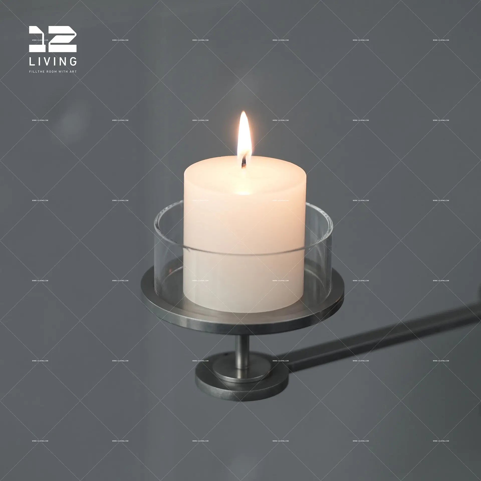 12living Galaxy II - Adjustable Floor Candle Holder – Dual Arm Aromatherapy Stand
