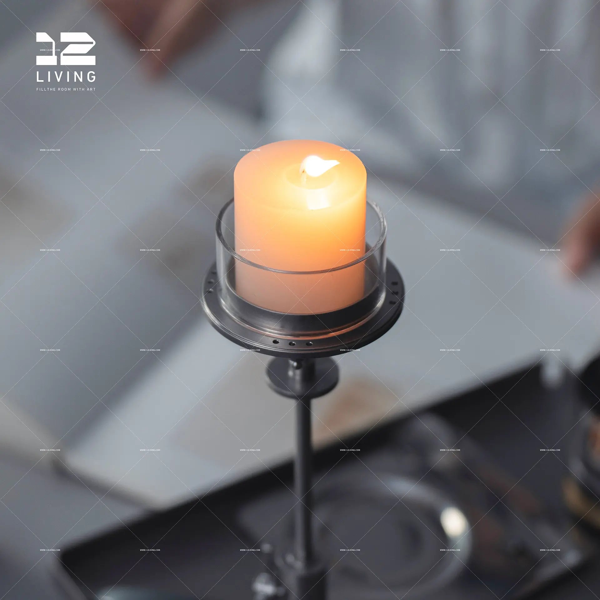 12living Galaxy I – Stainless Steel Desktop Candle Stand