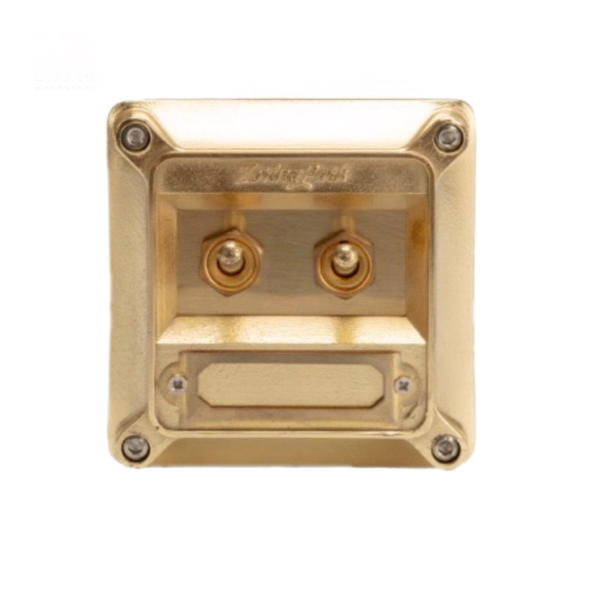 12Living Vintage Single/Double Toggle Switch with Copper/Aluminum Panel