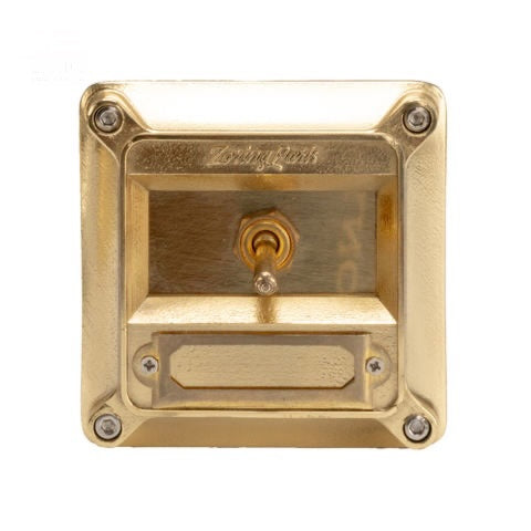 12Living Vintage Single/Double Toggle Switch with Copper/Aluminum Panel