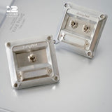 12Living Vintage Single/Double Toggle Switch with Copper/Aluminum Panel