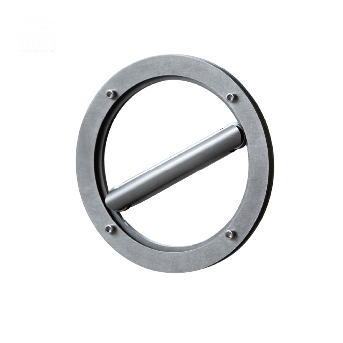 12living 304 Stainless Steel 360° Rotating Glass Door Handle – Industrial Style, Indoor & Outdoor Use
